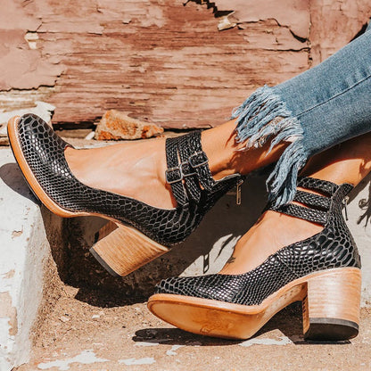 Herbstliche & stilvolle Damen Lederschuhe mit rutschfester Sohle – Amalia