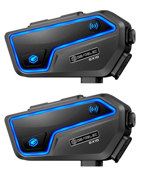 Bluetooth-Motorrad-Intercom 10 Fahrer & IP67 wasserdicht – RideSync