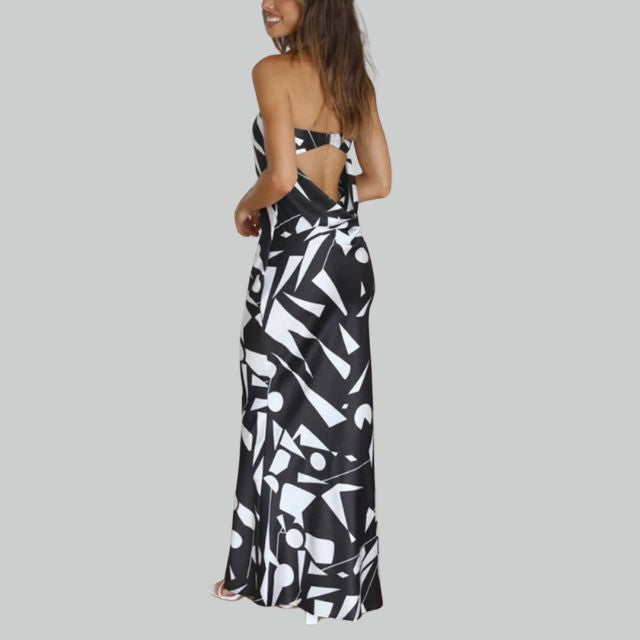 Trägerloses Maxikleid mit Lässiger Passform – Jade