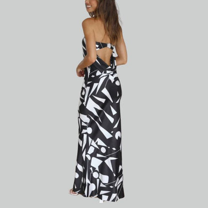 Trägerloses Maxikleid mit Lässiger Passform – Jade