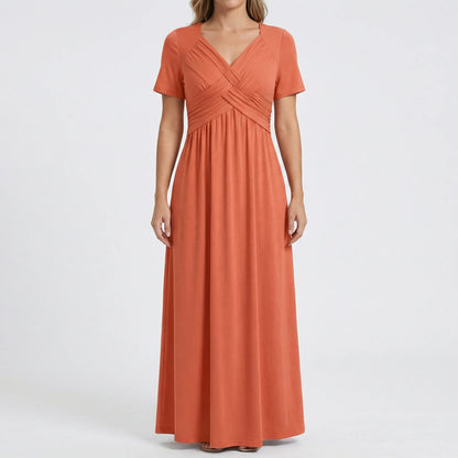 V Ausschnitt Maxikleid - Rebekka