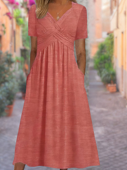 V Ausschnitt Maxikleid - Rebekka