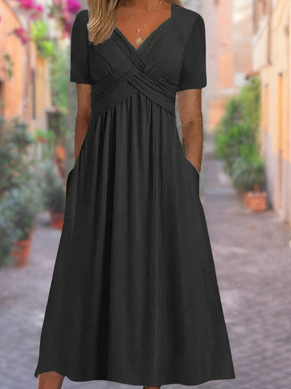 V Ausschnitt Maxikleid - Rebekka