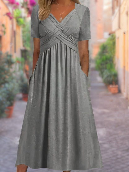 V Ausschnitt Maxikleid - Rebekka