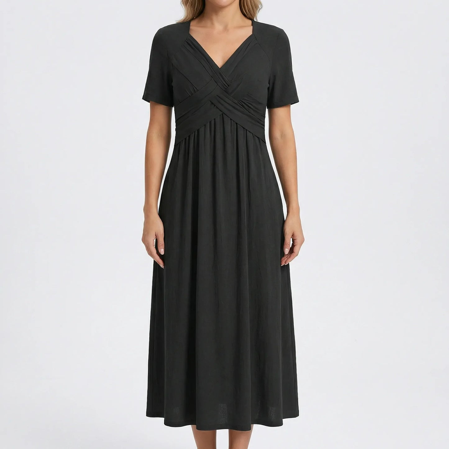 V Ausschnitt Maxikleid - Rebekka