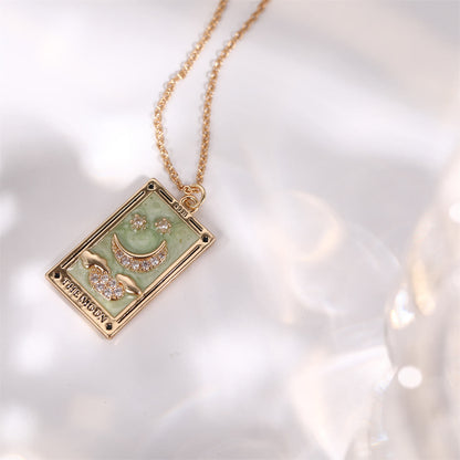 Vergoldete Tropfen-Halskette - TarotJewelry 