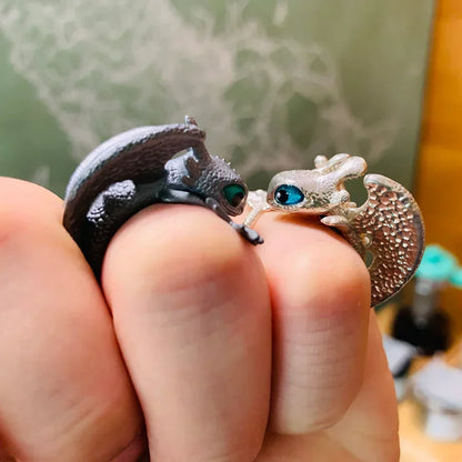 Verstellbarer Paar Ring - DragonHeart 