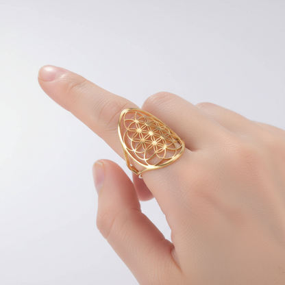 Verstellbarer Ring - FlowerSymbol 