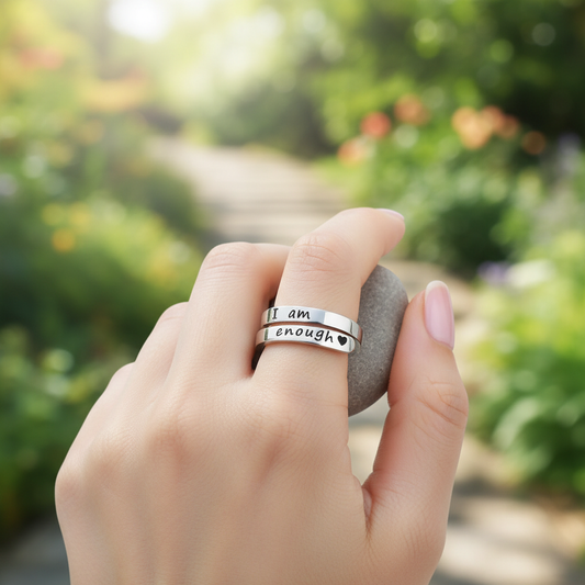 Verstellbarer Silberring - GlaubensRing 