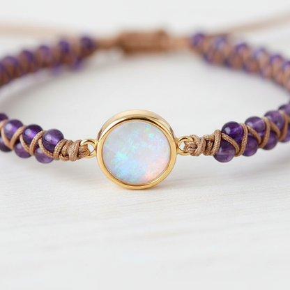 Verstellbares Armband - AmethystBracelet 
