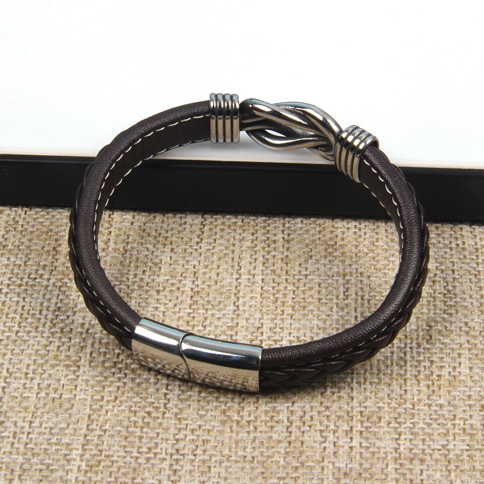 Verstellbares Lederarmband - KnotFashion 
