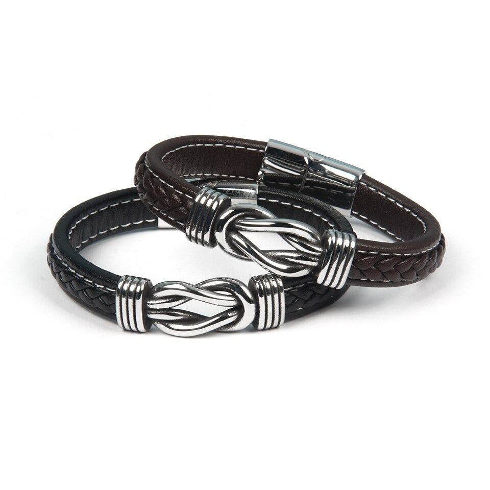Verstellbares Lederarmband - KnotFashion 