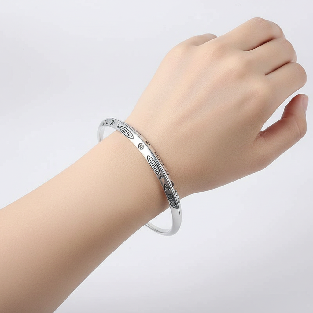 Verstellbares Silberarmband - LuckBangle 