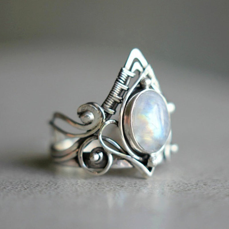 Vintage Mondsteinring - MoonstoneGlow 