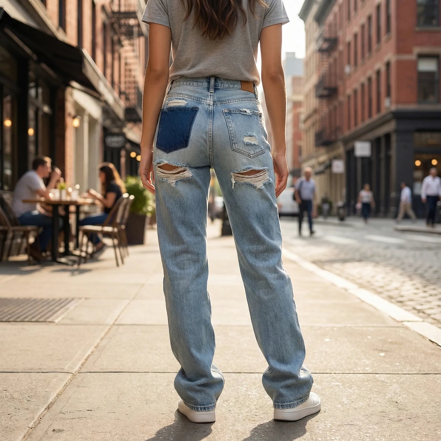 Vintage Ripped Damenjeans - Nelly