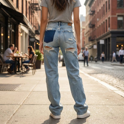 Vintage Ripped Damenjeans - Nelly