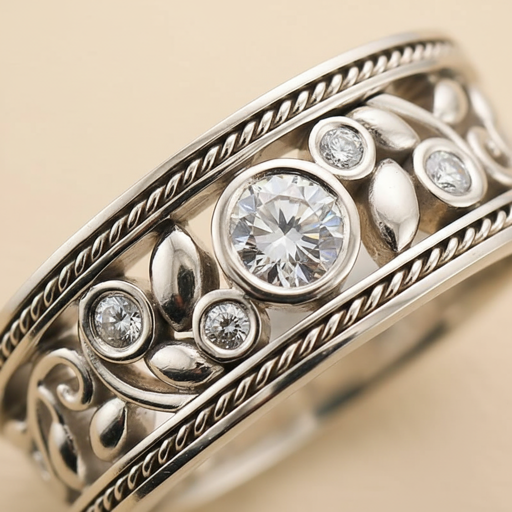 Vintage Silberring - LucienneRing 