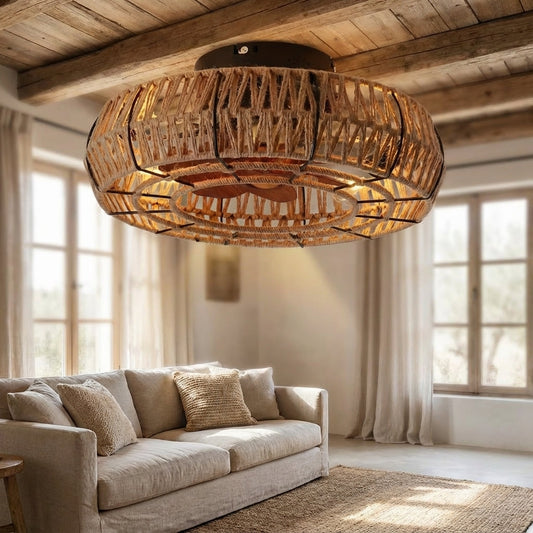 Vintage Zen Ceiling Fan Lamp -  Breevian