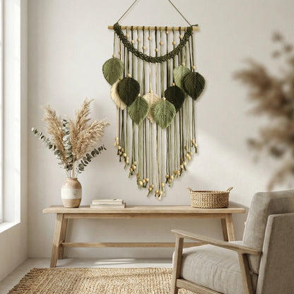 Wandbehang Mit Blattmotiv - Leaforia