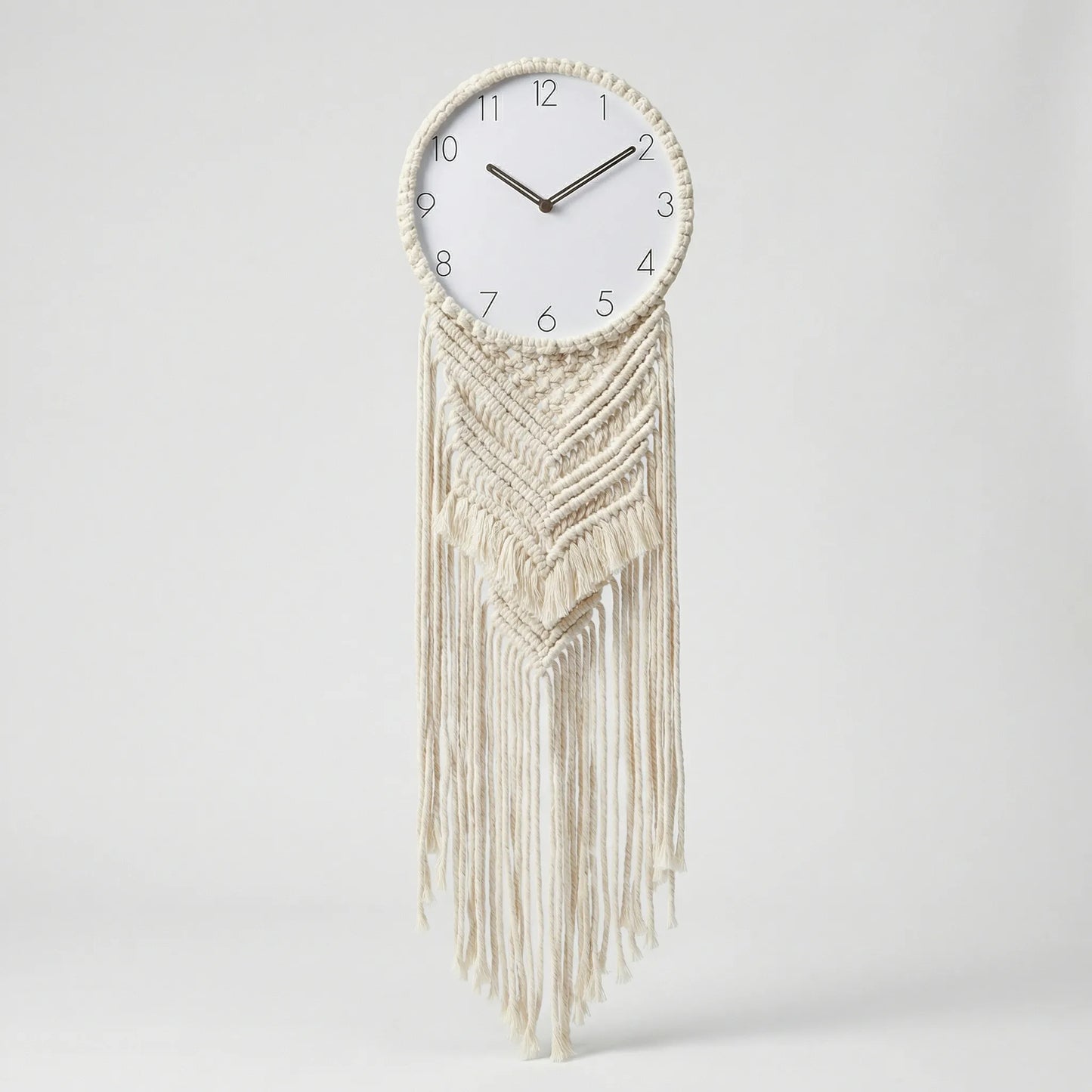Wanduhr Mit Knüpfdetails - BohemaClock