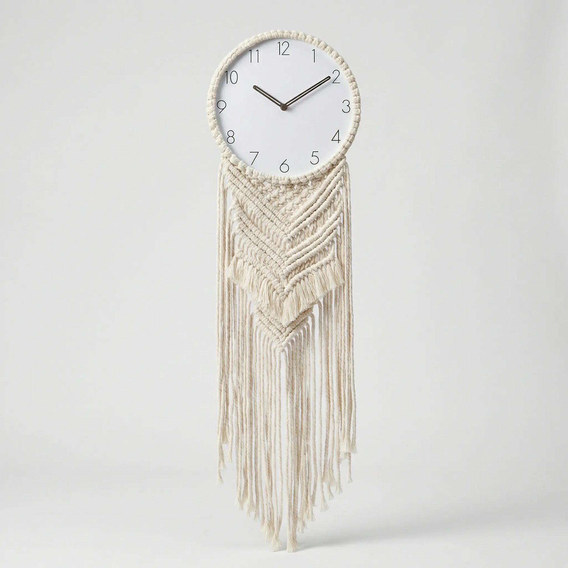 Wanduhr Mit Knüpfdetails - BohemaClock