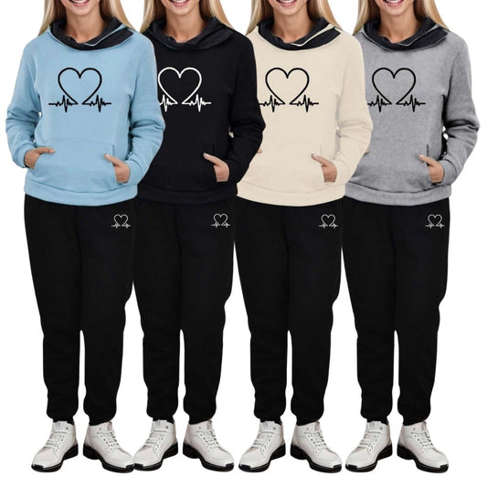 BEQUEMER ZWEITEILIGER DAMEN TRAININGSANZUG - HERBST WARMFLEX™