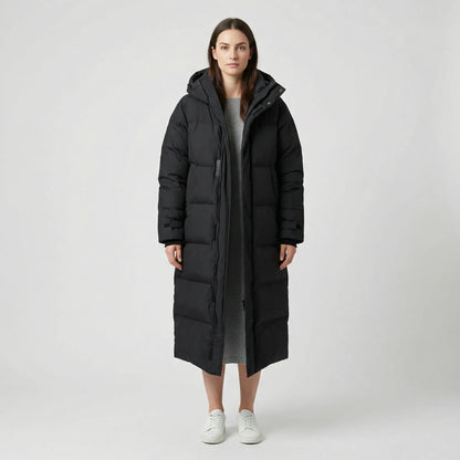 Wasserabweisende Longline-Steppjacke Für Damen - Cristina