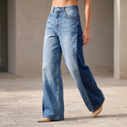 Weite Damen Jeans Mit Hohem Bund -  Renee