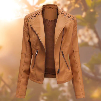 Damen-Lederjacke – Seraphina Herbstzauber