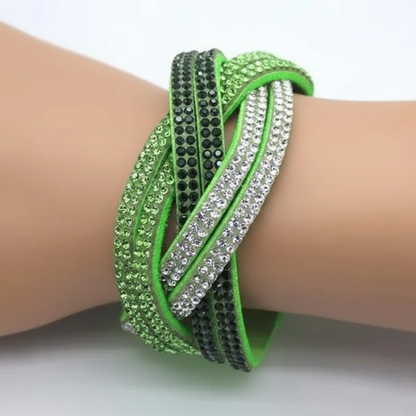 Wickelarmband Aus Leder - GlitzBracelet 