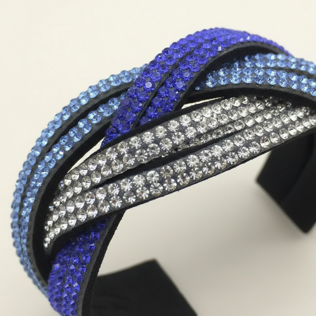Wickelarmband Aus Leder - GlitzBracelet 