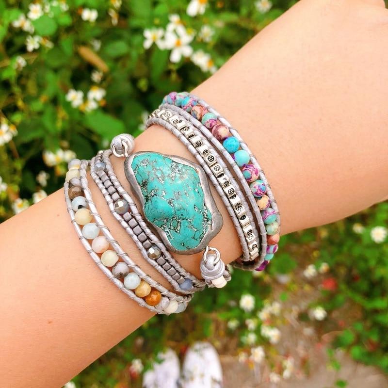 Wickelarmband Aus Steinen - SelinaPower 