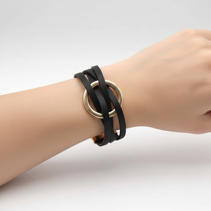 Wickelarmband Mit Magnetverschluss - LeatherWrap 