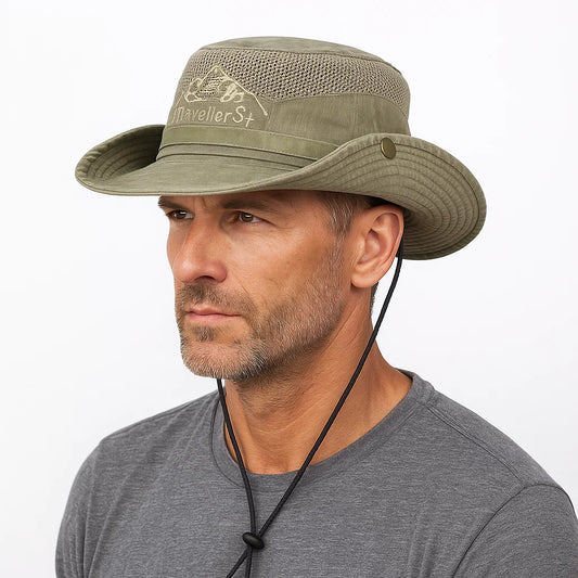Wide-Brim Sun Hat For Outdoor Activities - Noah