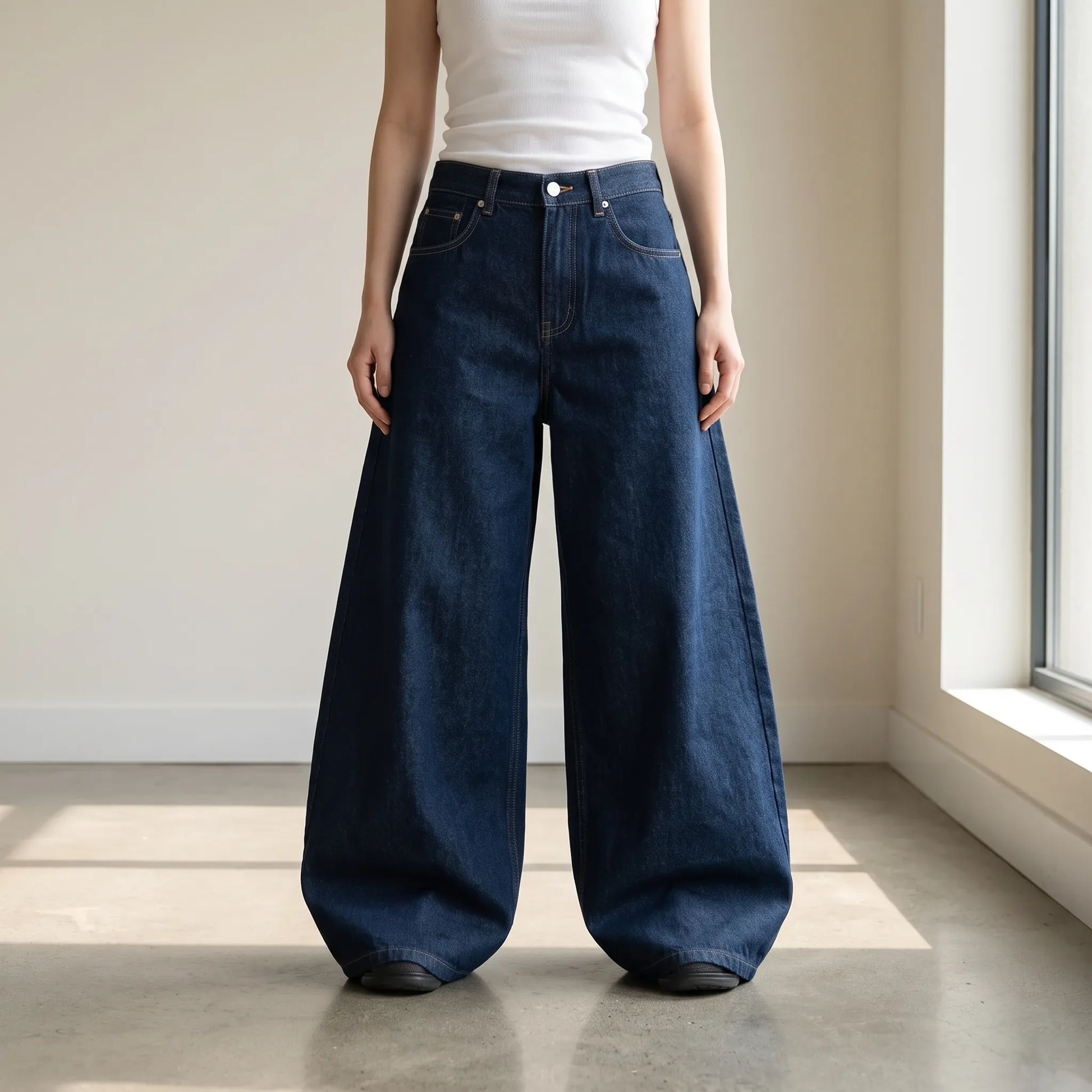 Wide Leg Jeans -  Iris