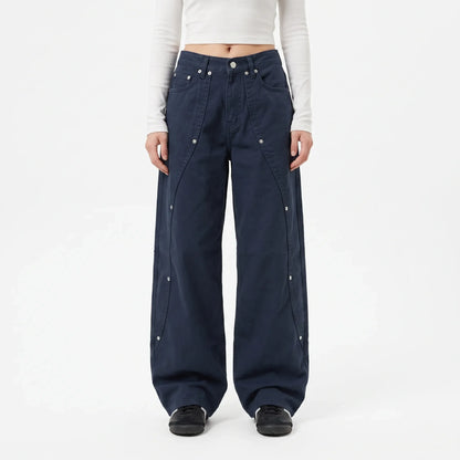 Wide Leg Jeans Mit Nieten -  Victoria