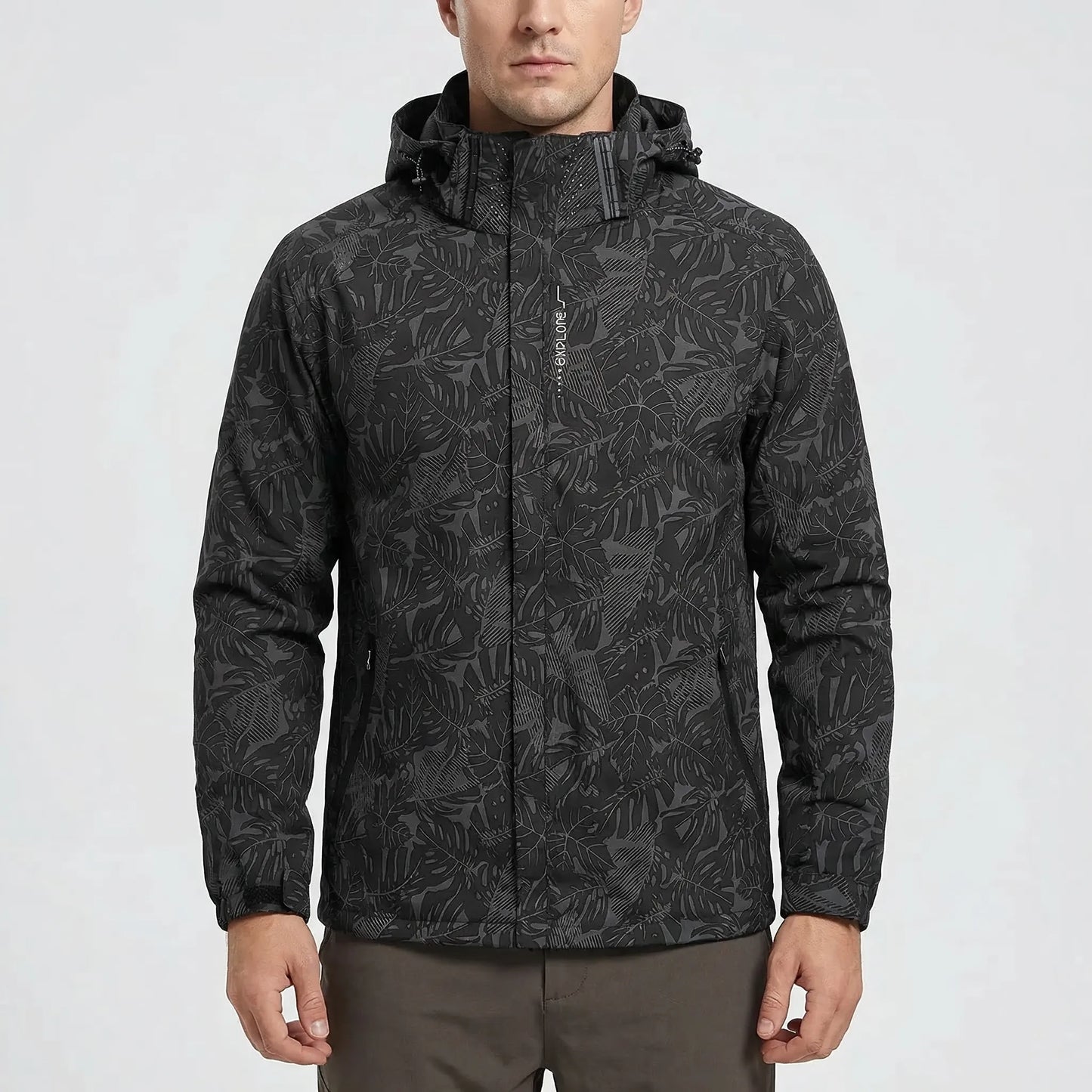 Windbreaker Mit Durchgehendem Reißverschluss Und Kapuze -  Stormvel