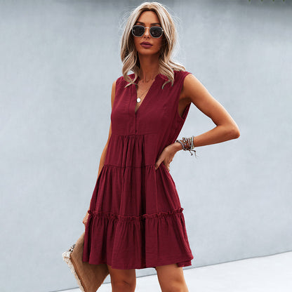 Fröhliches Sommerkleid mit lockerer Passform – Elin