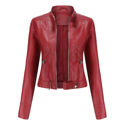 Stilvolle Damen Lederjacke in klassischem Design – Marlene Herbstedition