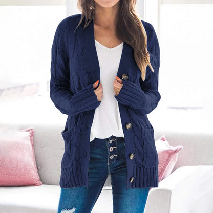 Strickjacke für Damen mit Knöpfen – Noor
