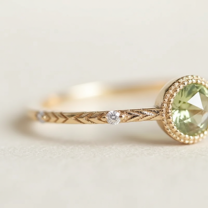 Zarter Silberring - PeridotJewelry 