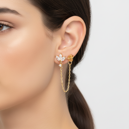 Zeitlose Ohrringe Mit Zirkonia - GleamPearl 