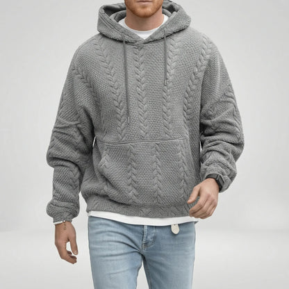 Zopfmuster-Pullover Mit Kapuze - Carlos