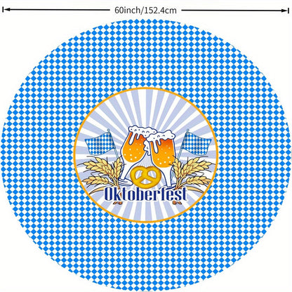 Runde Tischdecke Polyester (152 cm & 178 cm) – WiesnTisch Oktoberfest 2026