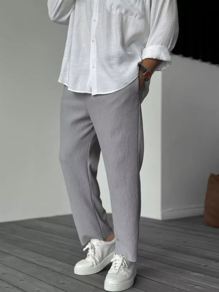 Luxe Herrenhose aus weichem Stoff – Alessio
