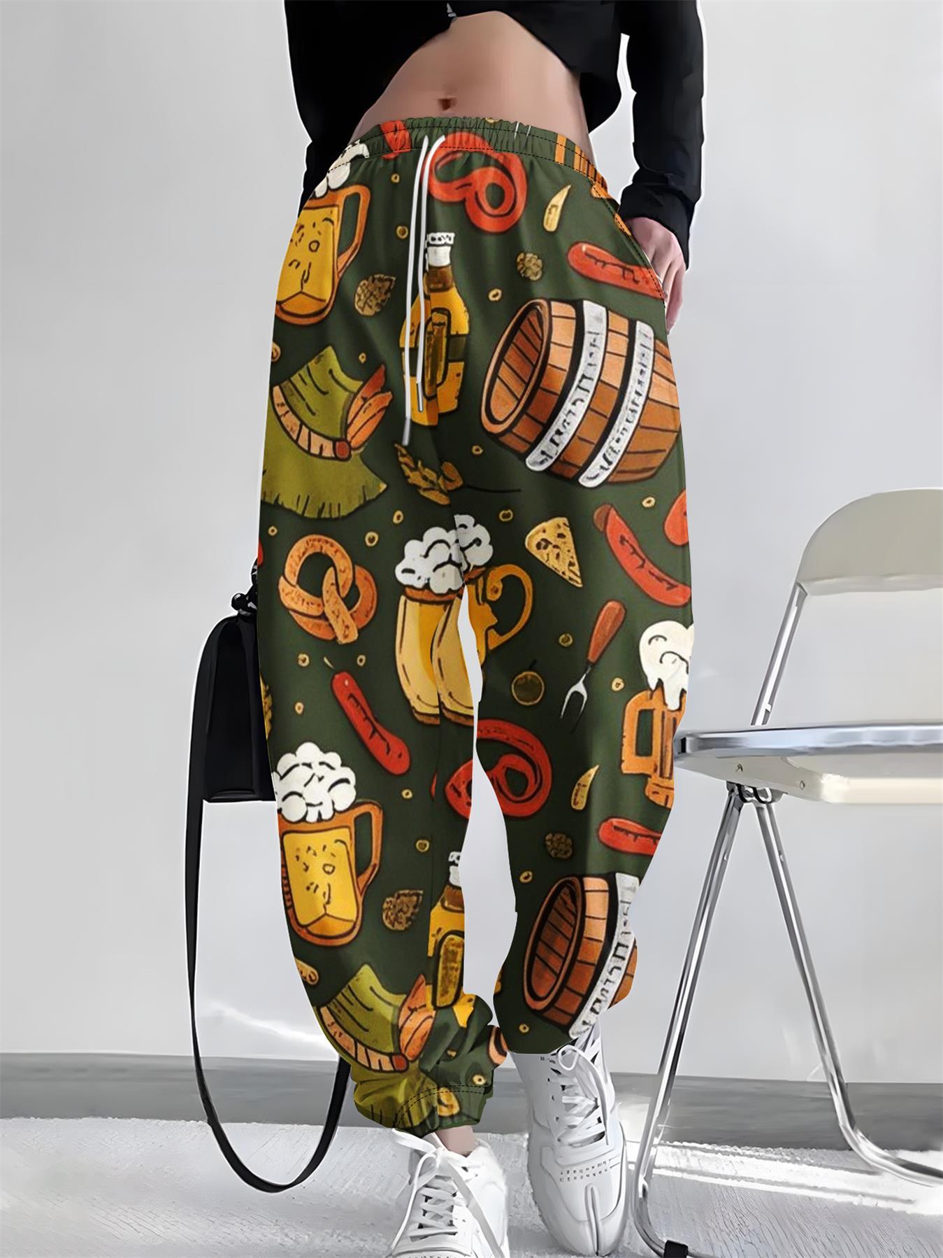 Damen Freizeit- & Partyhose mit All-Over-Print – Resi Oktoberfest 2026