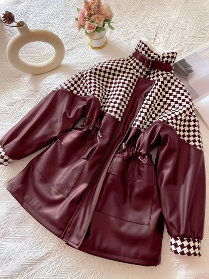 Damen Plüschjacke für Herbst & Winter – Maribel
