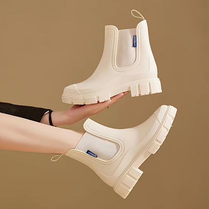 Damen Regenstiefel halbhoch wasserdicht mit Antirutschsohle – Selora