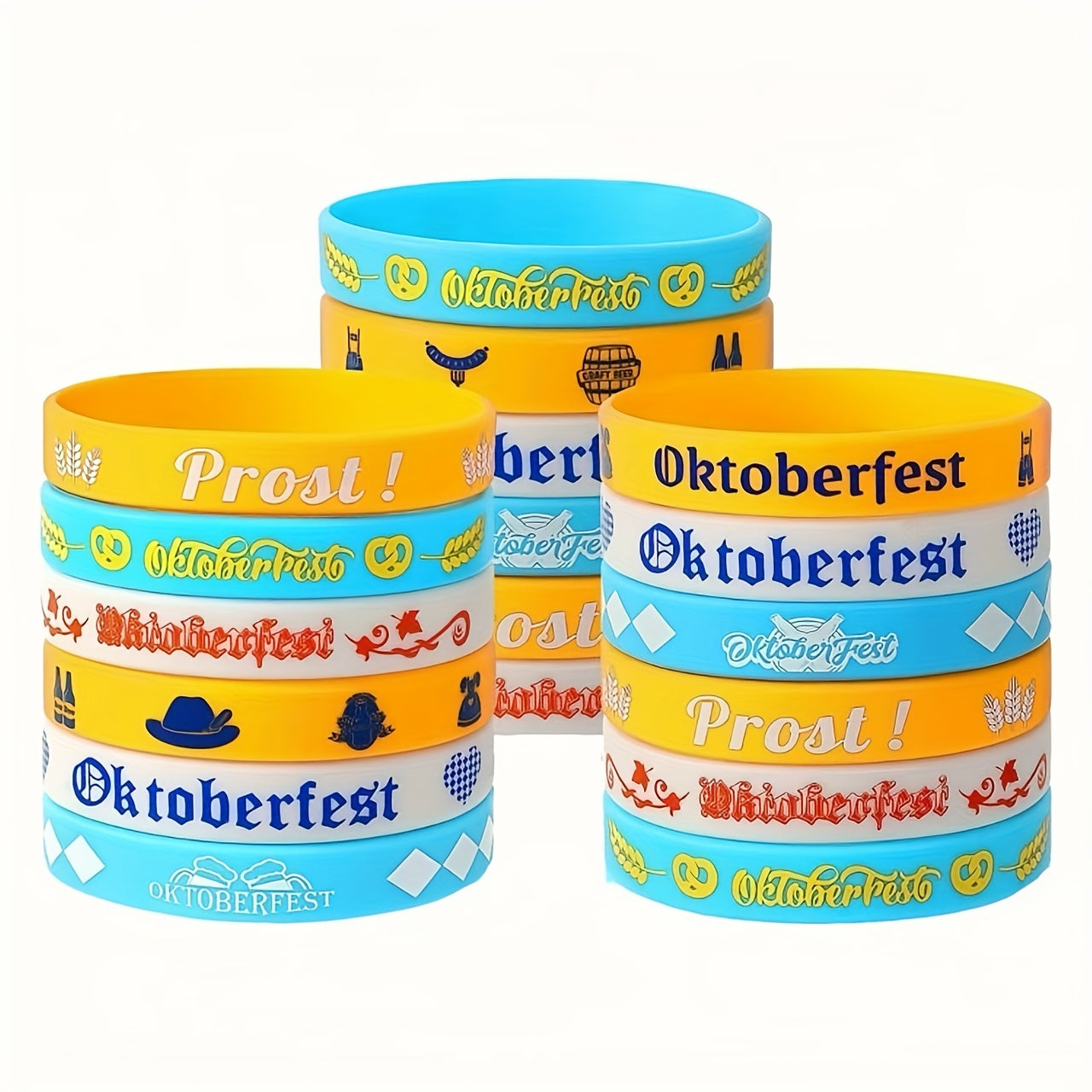 Silikon Armbänder Set (24 Stück) – WiesnBand Oktoberfest 2026
