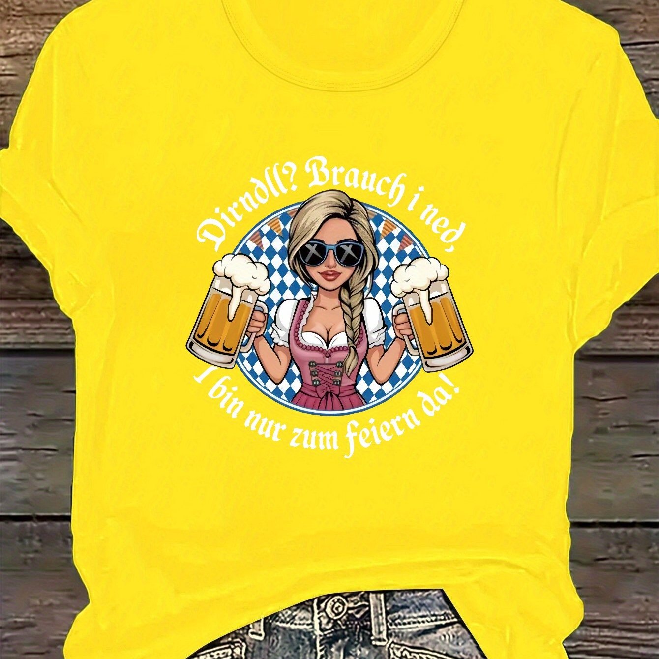 Damen Plus Size Kurzarm T-Shirt – Liesl Oktoberfest 2026